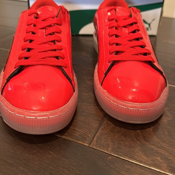 Puma Basket Patent Ice Fade men’s Barbados cherry NIB 9.5 - Picture 4 of 9